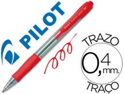 Bolígrafo Pilot Super Grip tinta roja